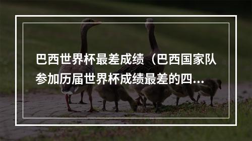 巴西世界杯最差成绩（巴西国家队参加历届世界杯成绩最差的四届）