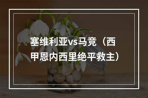塞维利亚vs马竞（西甲恩内西里绝平救主）