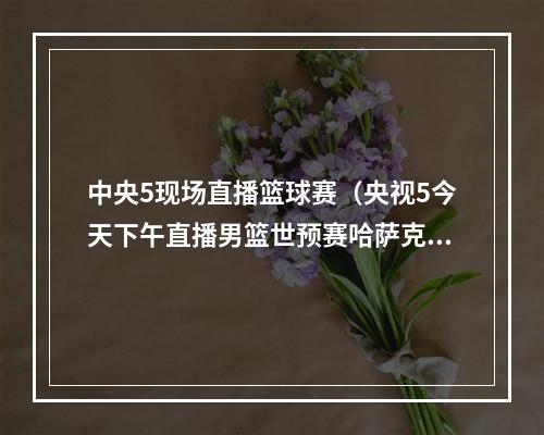 中央5现场直播篮球赛（央视5今天下午直播男篮世预赛哈萨克斯坦中国）