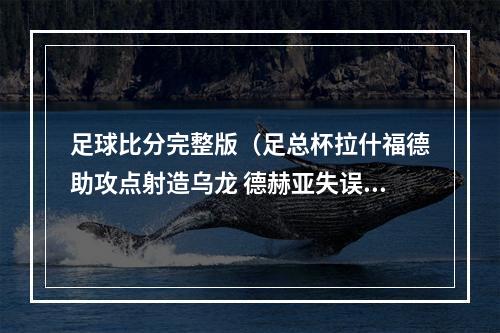 足球比分完整版（足总杯拉什福德助攻点射造乌龙 德赫亚失误送礼 曼联31埃弗顿）