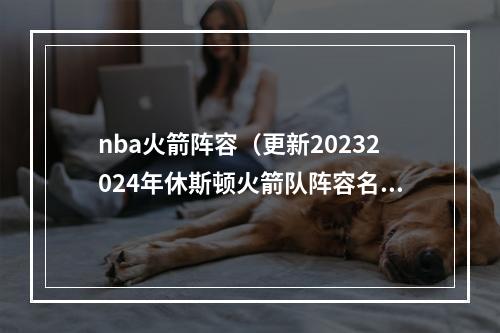 nba火箭阵容（更新20232024年休斯顿火箭队阵容名单及球员工资）