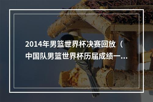 2014年男篮世界杯决赛回放（中国队男篮世界杯历届成绩一览回顾中国队在男篮世界杯的历史）