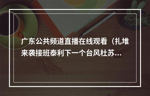 广东公共频道直播在线观看（扎堆来袭接班泰利下一个台风杜苏芮在酝酿）