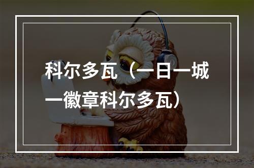 科尔多瓦（一日一城一徽章科尔多瓦）