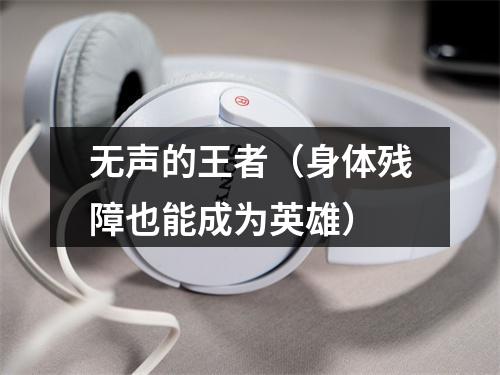 无声的王者（身体残障也能成为英雄）