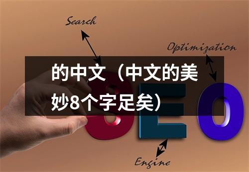 的中文（中文的美妙8个字足矣）