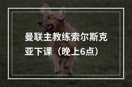 曼联主教练索尔斯克亚下课（晚上6点）