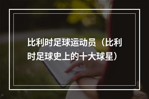 比利时足球运动员（比利时足球史上的十大球星）