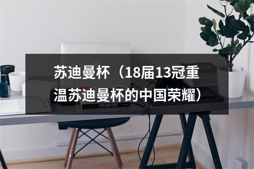 苏迪曼杯（18届13冠重温苏迪曼杯的中国荣耀）
