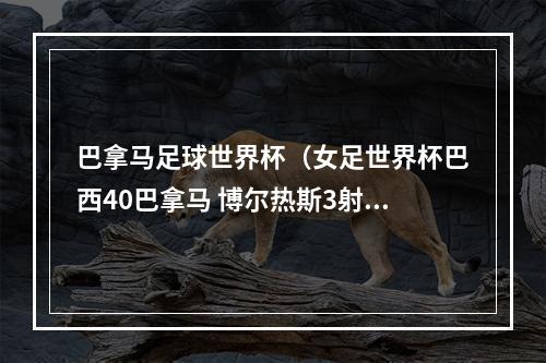 巴拿马足球世界杯（女足世界杯巴西40巴拿马 博尔热斯3射1传37岁玛塔迎来第6届世界杯）