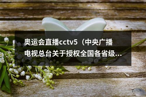 奥运会直播cctv5（中央广播电视总台关于授权全国各省级卫视转播2022年北京冬奥会冬残奥会开闭幕式的声明）