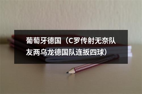 葡萄牙德国（C罗传射无奈队友两乌龙德国队连扳四球）