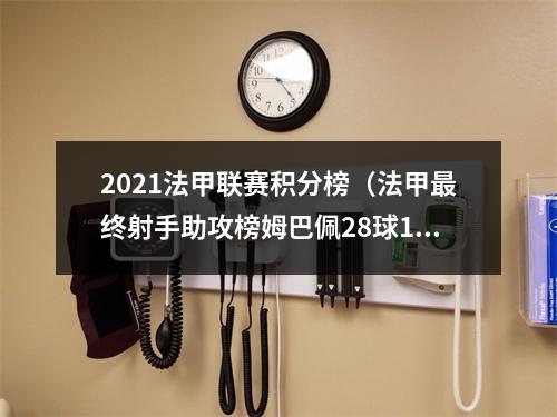 2021法甲联赛积分榜（法甲最终射手助攻榜姆巴佩28球17助攻包揽）