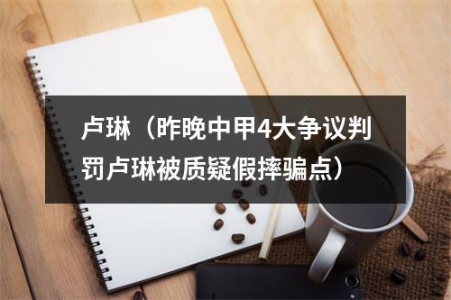 卢琳（昨晚中甲4大争议判罚卢琳被质疑假摔骗点）