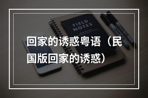回家的诱惑粤语（民国版回家的诱惑）