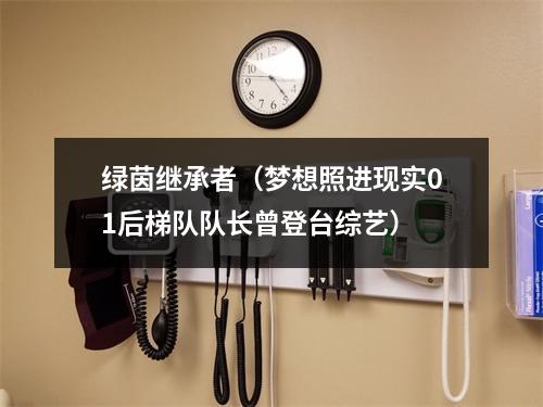 绿茵继承者（梦想照进现实01后梯队队长曾登台综艺）