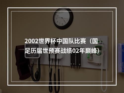 2002世界杯中国队比赛（国足历届世预赛战绩02年巅峰）