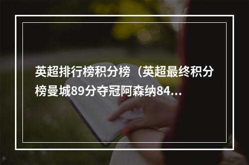 英超排行榜积分榜（英超最终积分榜曼城89分夺冠阿森纳84分第2）