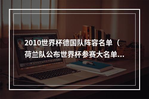 2010世界杯德国队阵容名单（荷兰队公布世界杯参赛大名单）