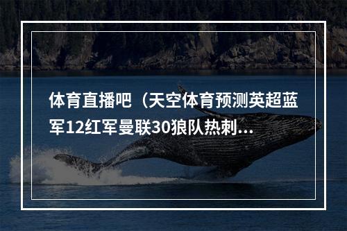 体育直播吧（天空体育预测英超蓝军12红军曼联30狼队热刺23输球）