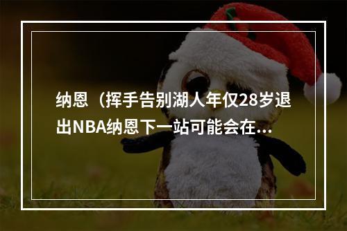 纳恩（挥手告别湖人年仅28岁退出NBA纳恩下一站可能会在欧洲）