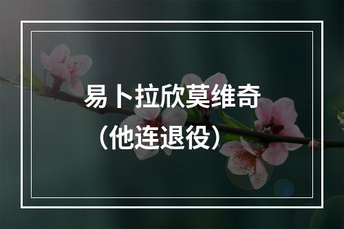 易卜拉欣莫维奇（他连退役）