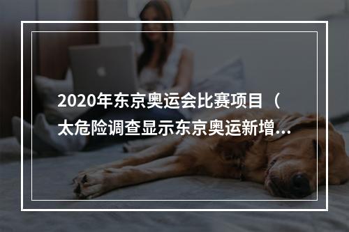 2020年东京奥运会比赛项目（太危险调查显示东京奥运新增的三个比赛项目运动员受伤率太高）