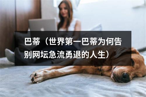 巴蒂（世界第一巴蒂为何告别网坛急流勇退的人生）