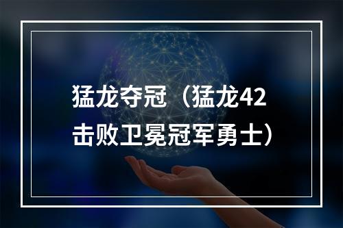 猛龙夺冠（猛龙42击败卫冕冠军勇士）