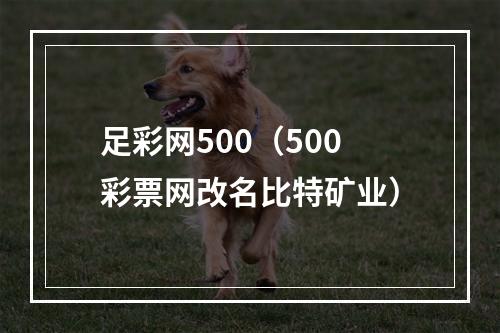 足彩网500（500彩票网改名比特矿业）