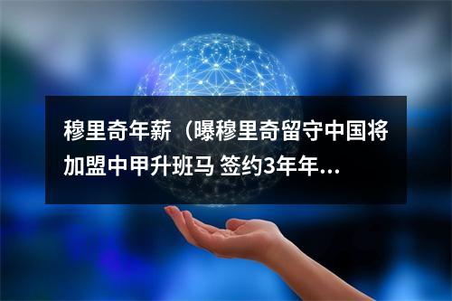 穆里奇年薪（曝穆里奇留守中国将加盟中甲升班马 签约3年年薪280万欧）