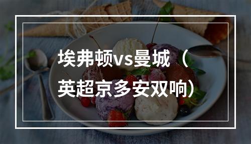埃弗顿vs曼城（英超京多安双响）