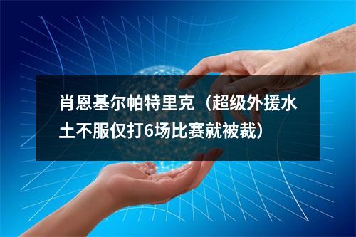 肖恩基尔帕特里克（超级外援水土不服仅打6场比赛就被裁）