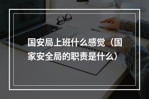 国安局上班什么感觉（国家安全局的职责是什么）