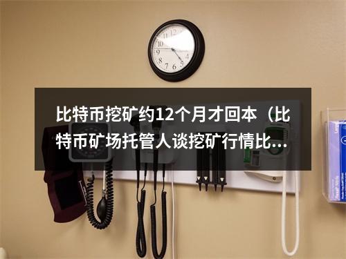 比特币挖矿约12个月才回本（比特币矿场托管人谈挖矿行情比特币挖矿12个月才回本）