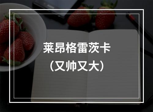 莱昂格雷茨卡（又帅又大）