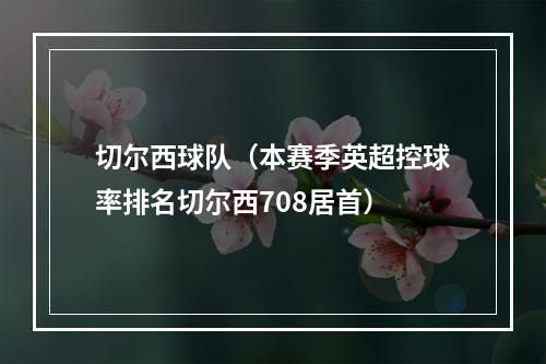 切尔西球队（本赛季英超控球率排名切尔西708居首）