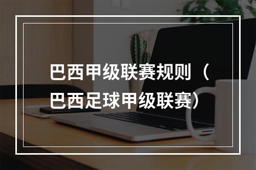巴西甲级联赛规则（巴西足球甲级联赛）