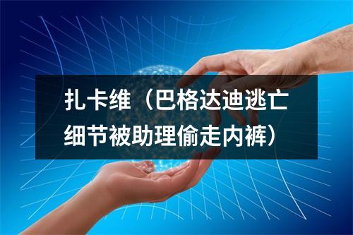 扎卡维（巴格达迪逃亡细节被助理偷走内裤）