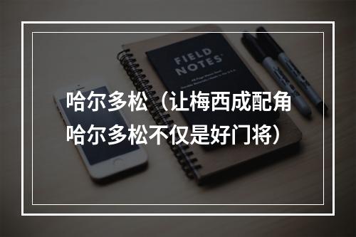 哈尔多松（让梅西成配角哈尔多松不仅是好门将）