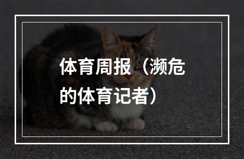 体育周报（濒危的体育记者）