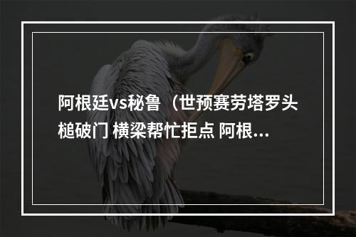 阿根廷vs秘鲁（世预赛劳塔罗头槌破门 横梁帮忙拒点 阿根廷10秘鲁连续25场不败）