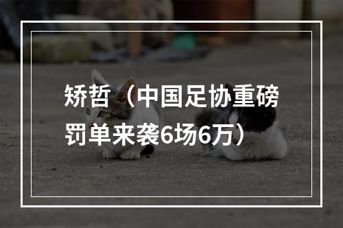 矫哲（中国足协重磅罚单来袭6场6万）