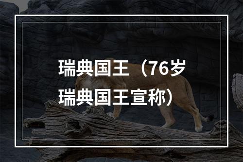 瑞典国王（76岁瑞典国王宣称）