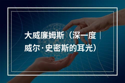 大威廉姆斯（深一度｜威尔·史密斯的耳光）