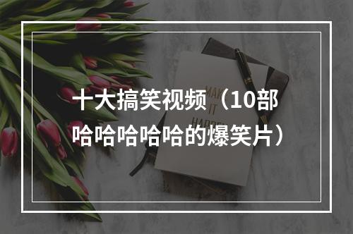 十大搞笑视频（10部哈哈哈哈哈的爆笑片）
