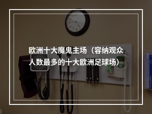 欧洲十大魔鬼主场（容纳观众人数最多的十大欧洲足球场）