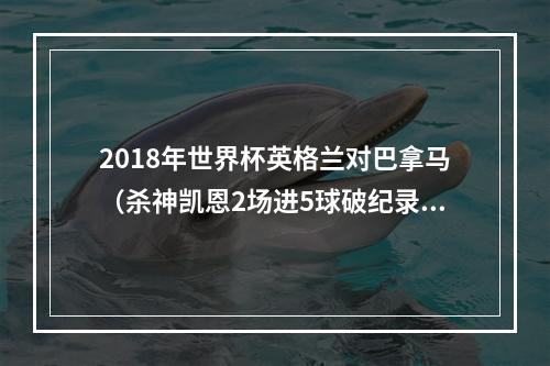 2018年世界杯英格兰对巴拿马（杀神凯恩2场进5球破纪录 英格兰61大胜巴拿马）