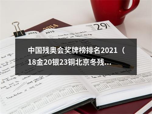 中国残奥会奖牌榜排名2021（18金20银23铜北京冬残奥会中国体育代表团实现历史性跨越）