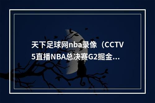 天下足球网nba录像（CCTV5直播NBA总决赛G2掘金PK热火天下足球）